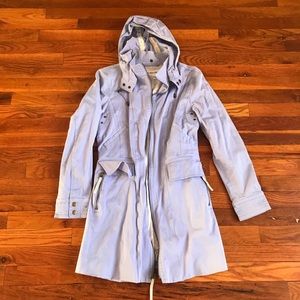 Calvin Klein purple spring hooded coat size 6